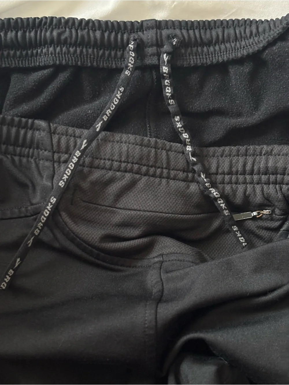 Brooks Men's Black Jogger Sweatpants with Reflective Trim